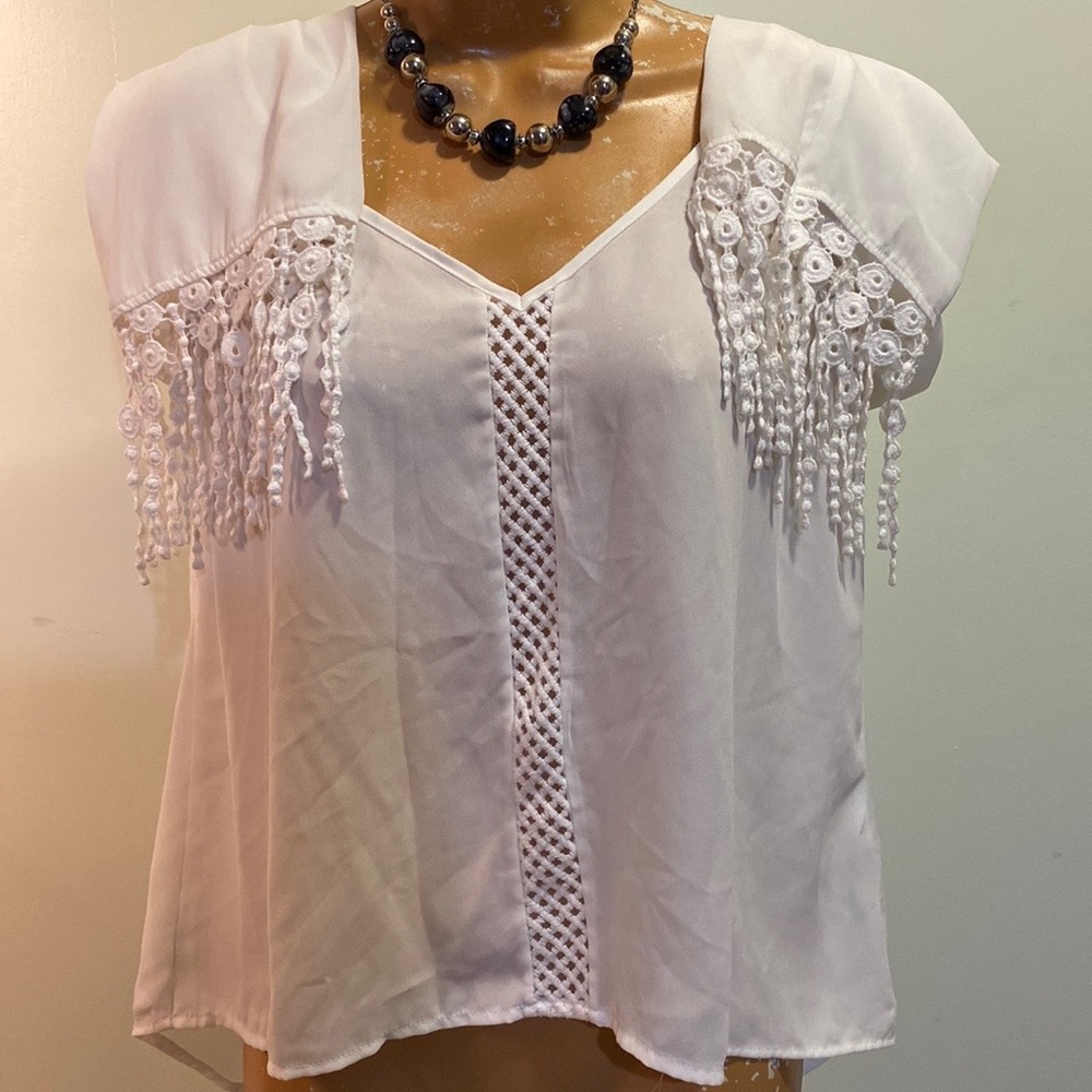 ☀️Final Sale☀️Monteau Med White Blouse